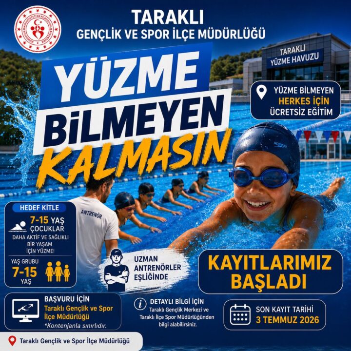 Taraklı’da Yüzme Kursu Başlıyor…