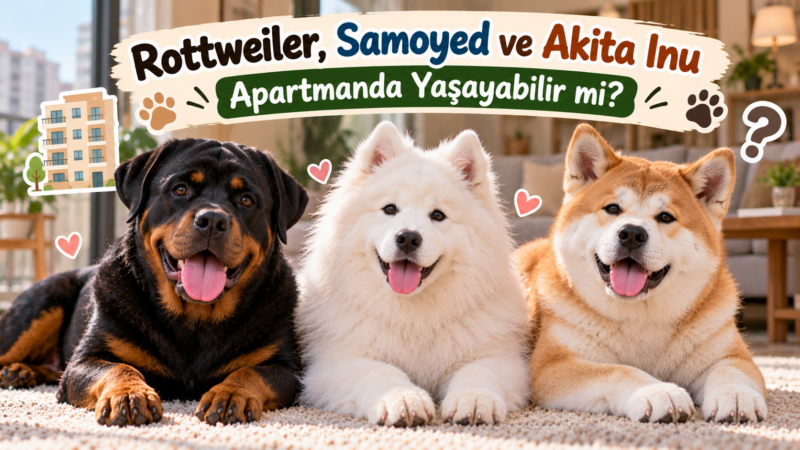 Rottweiler, Samoyed ve Akita InuApartmanda Yaşayabilir mi?