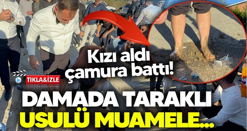 Taraklı’da düğün öncesi damat çıplak ayakla yürüdü